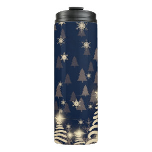 Abstrakte Schneeflocken. 2d Abbildung. Holy Christ Thermosbecher