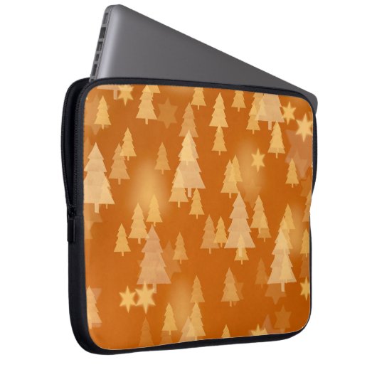 Abstrakte Schneeflocken. 2d Abbildung. Weihnachtst Laptopschutzhülle (Vorne Rechts)