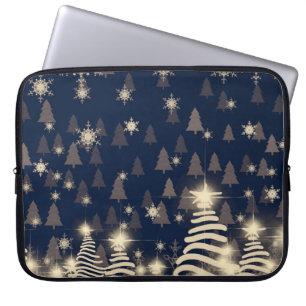 Abstrakte Schneeflocken. 2D-Illustration. Heiliger Laptopschutzhülle