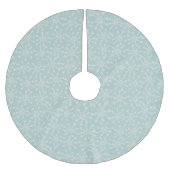 Abstrakte Schneeflocken Polyester Weihnachtsbaumdecke (Vorderseite)