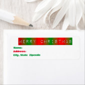 Abstrakte Schneeflocken, rot, weiß und grün (Insitu)