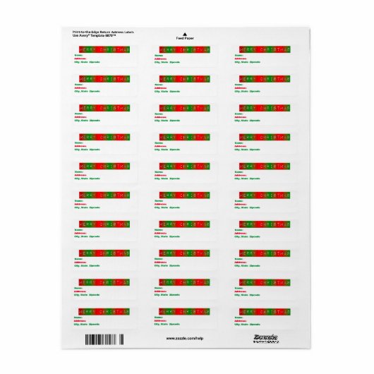 Abstrakte Schneeflocken, rot, weiß und grün (Vorne)