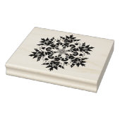 Abstrakte Schneeflockenmuster Briefmarke Gummistempel (Stempel)