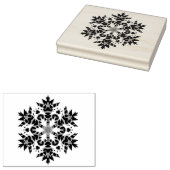Abstrakte Schneeflockenmuster Briefmarke Gummistempel (Stempel)