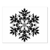 Abstrakte Schneeflockenmuster Briefmarke Gummistempel (Prägung)