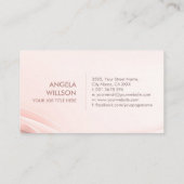 Abstrakte Schneefräse Rose Visitenkarte (Rückseite)