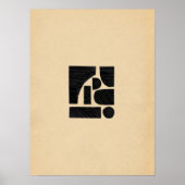 Abstrakte Schnittformen Poster (Vorne)