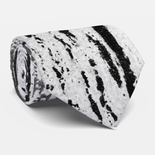 Abstrakte Schnitthalsbinde Krawatte (Gerollt)