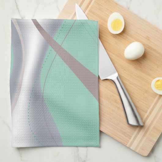 Abstrakte Schokolade Minze Tornado Geschirrtuch (Viertel Falte)