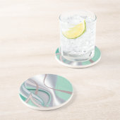 Abstrakte Schokolade Minze Tornado Getränkeuntersetzer (Seite)