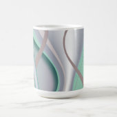 Abstrakte Schokolade Minze Tornado Kaffeetasse (Mittel)