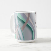 Abstrakte Schokolade Minze Tornado Kaffeetasse (Vorderseite Links)