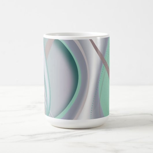 Abstrakte Schokolade Minze Tornado Kaffeetasse (Mittel)