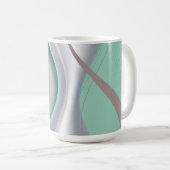 Abstrakte Schokolade Minze Tornado Kaffeetasse (VorderseiteRechts)