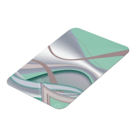 Abstrakte Schokolade Minze Tornado Magnet (Linke Seite)