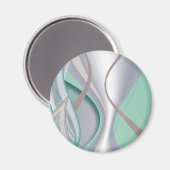 Abstrakte Schokolade Minze Tornado Magnet (Vorderseite/Rückseite)