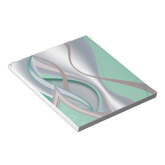 Abstrakte Schokolade Minze Tornado Notizblock (angewinkelt)