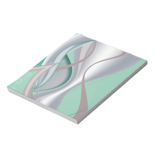 Abstrakte Schokolade Minze Tornado Notizblock (Rotiert)