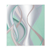 Abstrakte Schokolade Minze Tornado Notizblock (Vorderseite)