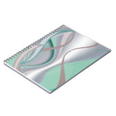 Abstrakte Schokolade Minze Tornado Notizblock (Linke Seite)