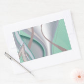 Abstrakte Schokolade Minze Tornado Rechteckiger Aufkleber (Umschlag)