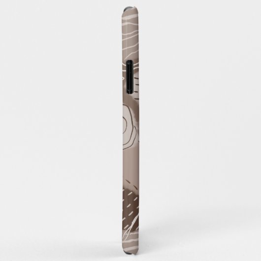 Abstrakte Schokoladenbraun Case-Mate iPhone Hülle (Hinten/Rechts)