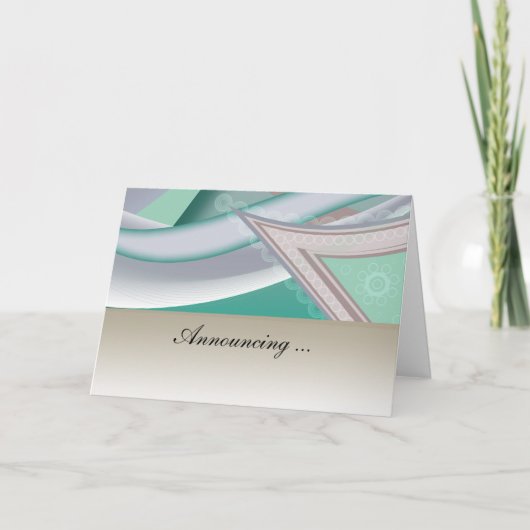 Abstrakte Schokoladenminze Ankündigung (Vorderseite)