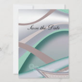 Abstrakte Schokoladenminze Save The Date (Vorderseite)