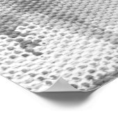 Abstrakte schöne Frau. Modelliermasse. Poster (Ecke)