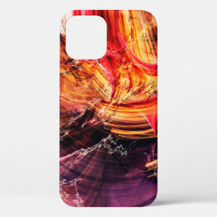 Abstrakte schöne lila, rote und gelbe leuchtende F Case-Mate iPhone Hülle