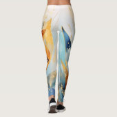 Abstrakte schöne moderne Design-Leggings Leggings (Rückseite)