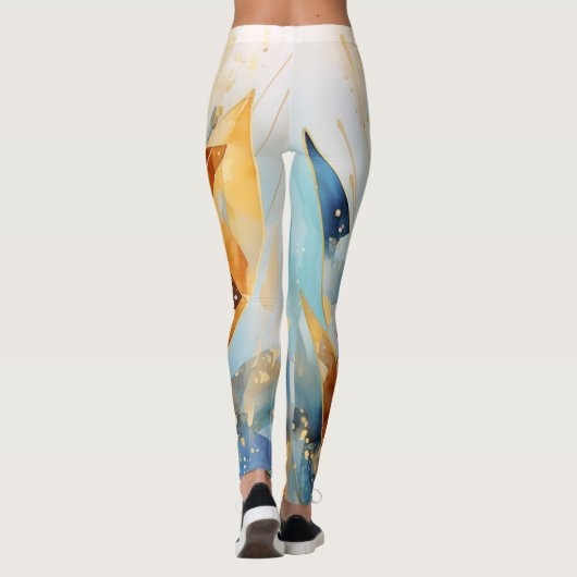 Abstrakte schöne moderne Design-Leggings Leggings (Rückseite)