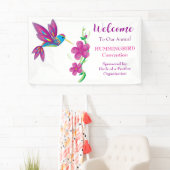 Abstrakte Schönheit Hummingbird und Blume Banner (Insitu)