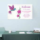 Abstrakte Schönheit Hummingbird und Blume Banner (Messeveranstaltung)