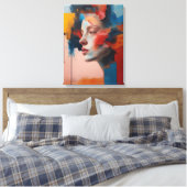 "Abstrakte Schönheit" Leinwanddruck (Insitu (Schlafzimmer))