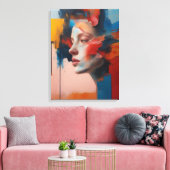"Abstrakte Schönheit" Leinwanddruck (Insitu (Wohnzimmer))