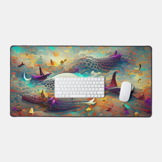 Abstrakte Schreibtischmatte (Tastatur & Maus)