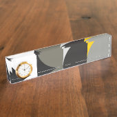 Abstrakte Schreibtischnamensplatte Namensplakette (Seite)