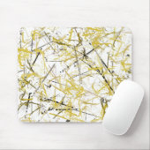 Abstrakte Schriftzeichen - Senf und Braun Mousepad (Mit Mouse)