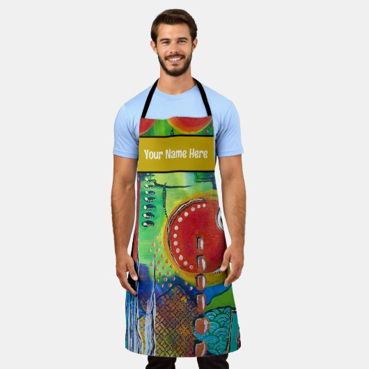 Abstrakte Schürze (Getragen)