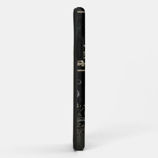 Abstrakte Schwarz Case-Mate iPhone Hülle (Hinten/Rechts)