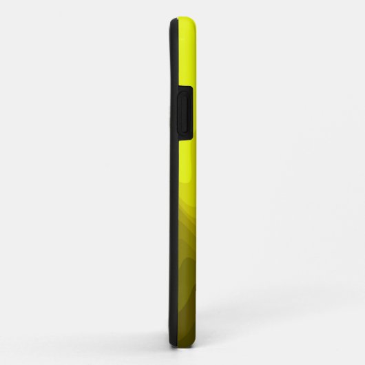 Abstrakte Schwarz-Gelb-Mustermalerei Case-Mate iPhone Hülle (Hinten/Rechts)