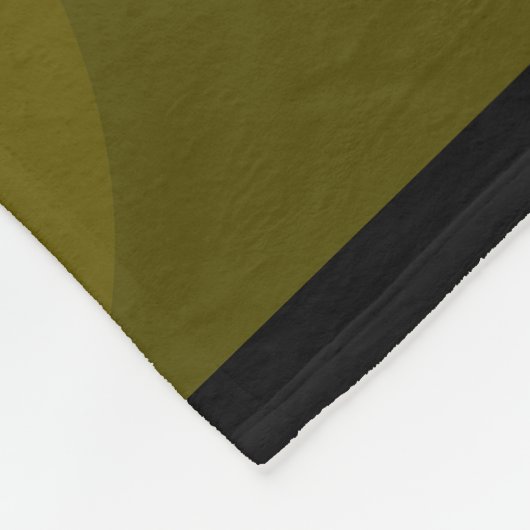 Abstrakte Schwarz-Gelb-Mustermalerei Fleecedecke (Ecke)