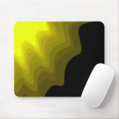 Abstrakte Schwarz-Gelb-Mustermalerei Mousepad (Mit Mouse)