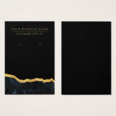Abstrakte Schwarz-Gold-Ohrring-Display-Karten (Vorne & Hinten)