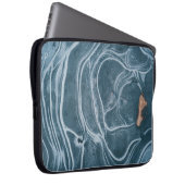 Abstrakte Schwarz-Graumalerei Laptopschutzhülle (Vorne Rechts)