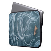 Abstrakte Schwarz-Graumalerei Laptopschutzhülle (Vorderseite Links)