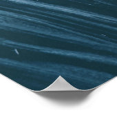 Abstrakte Schwarz-Graumalerei Poster (Ecke)