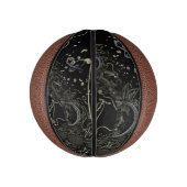 Abstrakte Schwarz Mini Basketball (Vertikal)