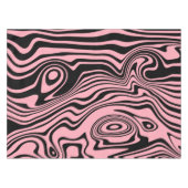 Abstrakte schwarz-rosa Linien - individuell einste Tischdecke (Vorderseite (Horizontal))